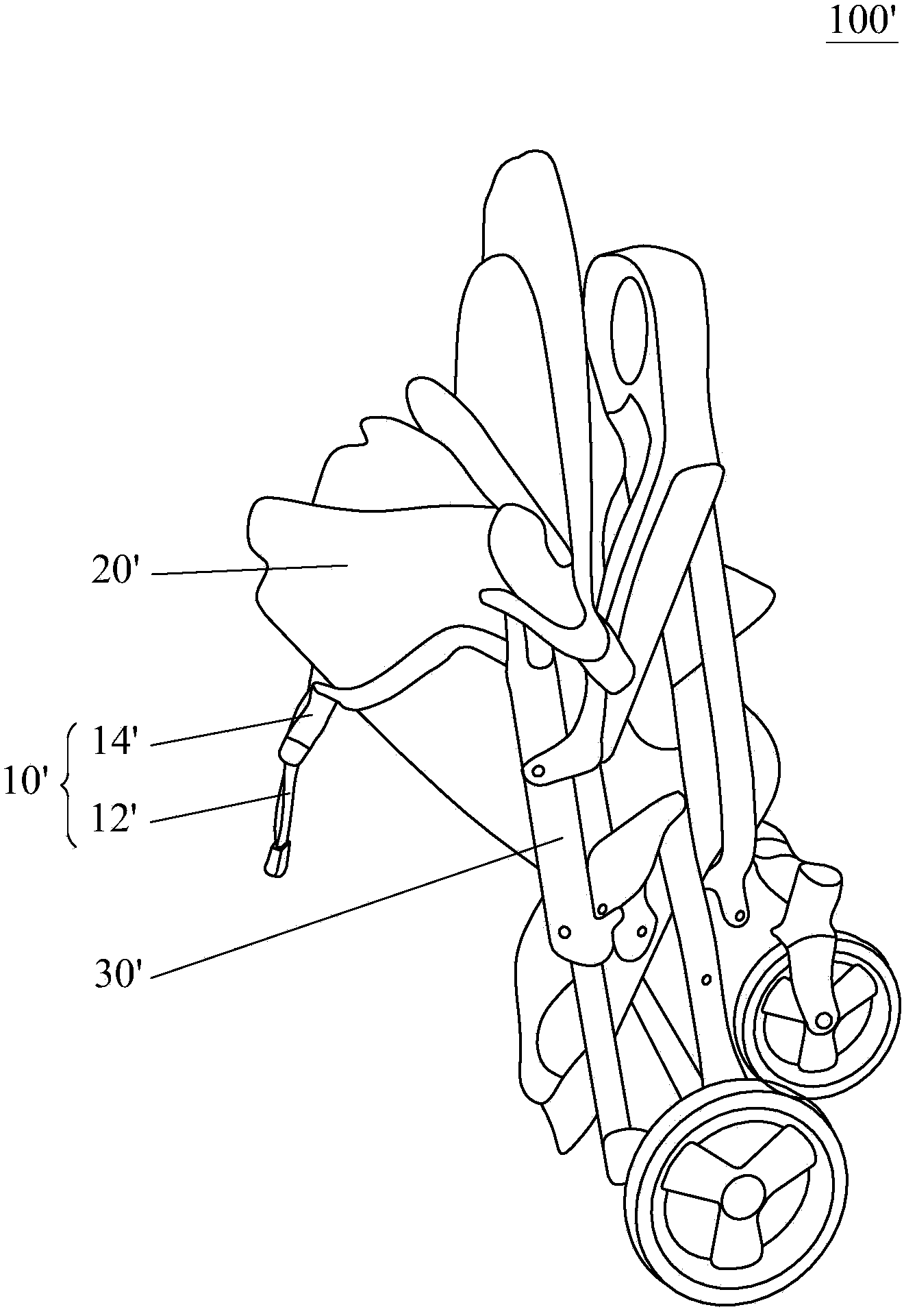 Foldable stroller capable of folding a seatback automatically