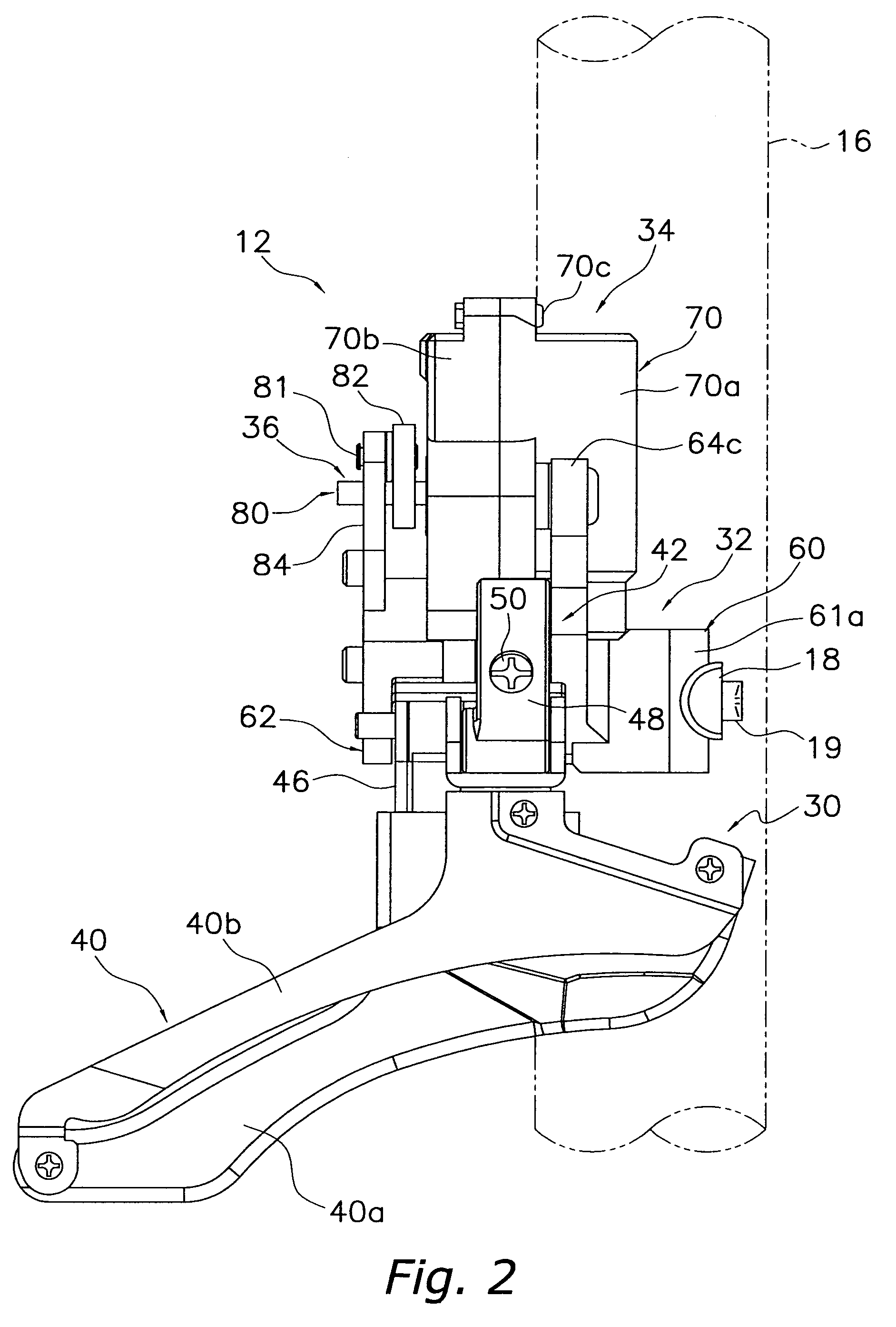 Motorized bicycle derailleur assembly