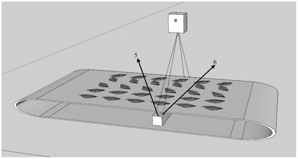 Tobacco stem and tobacco leaf precise recognition method and system based on dual-energy induction