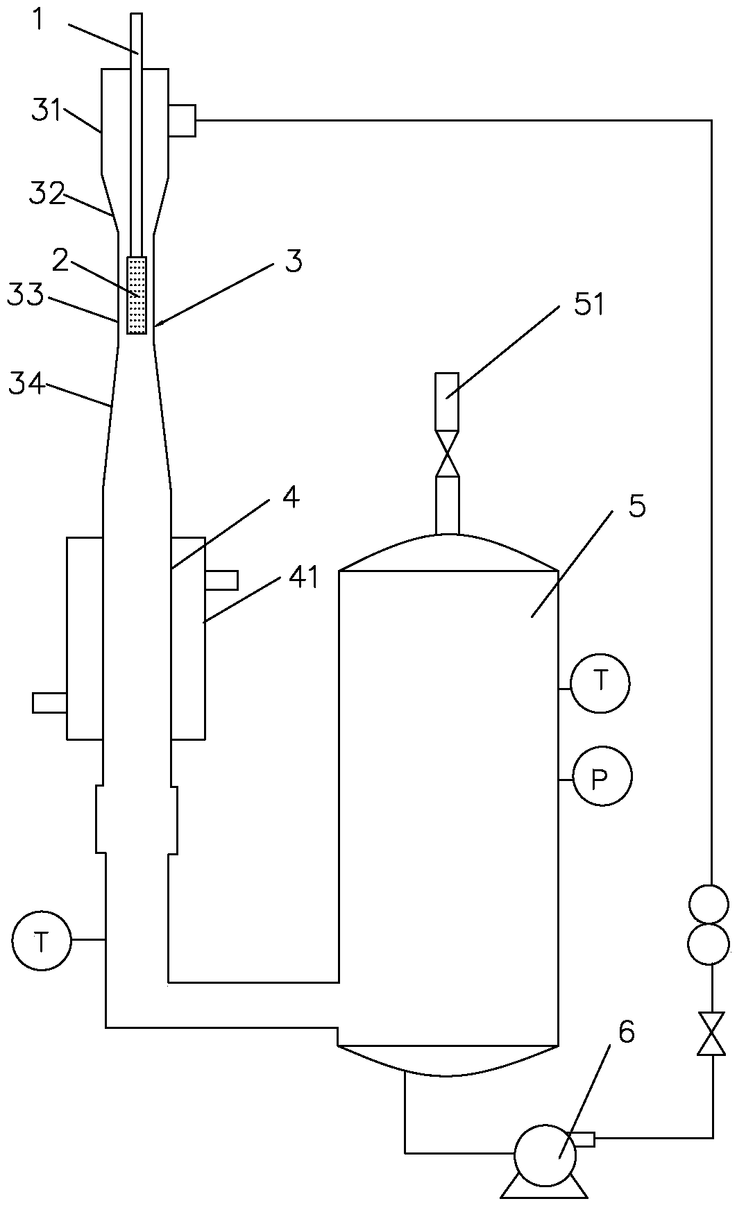 Device and method for preparing nanometer calcium carbonate through micropore pipe