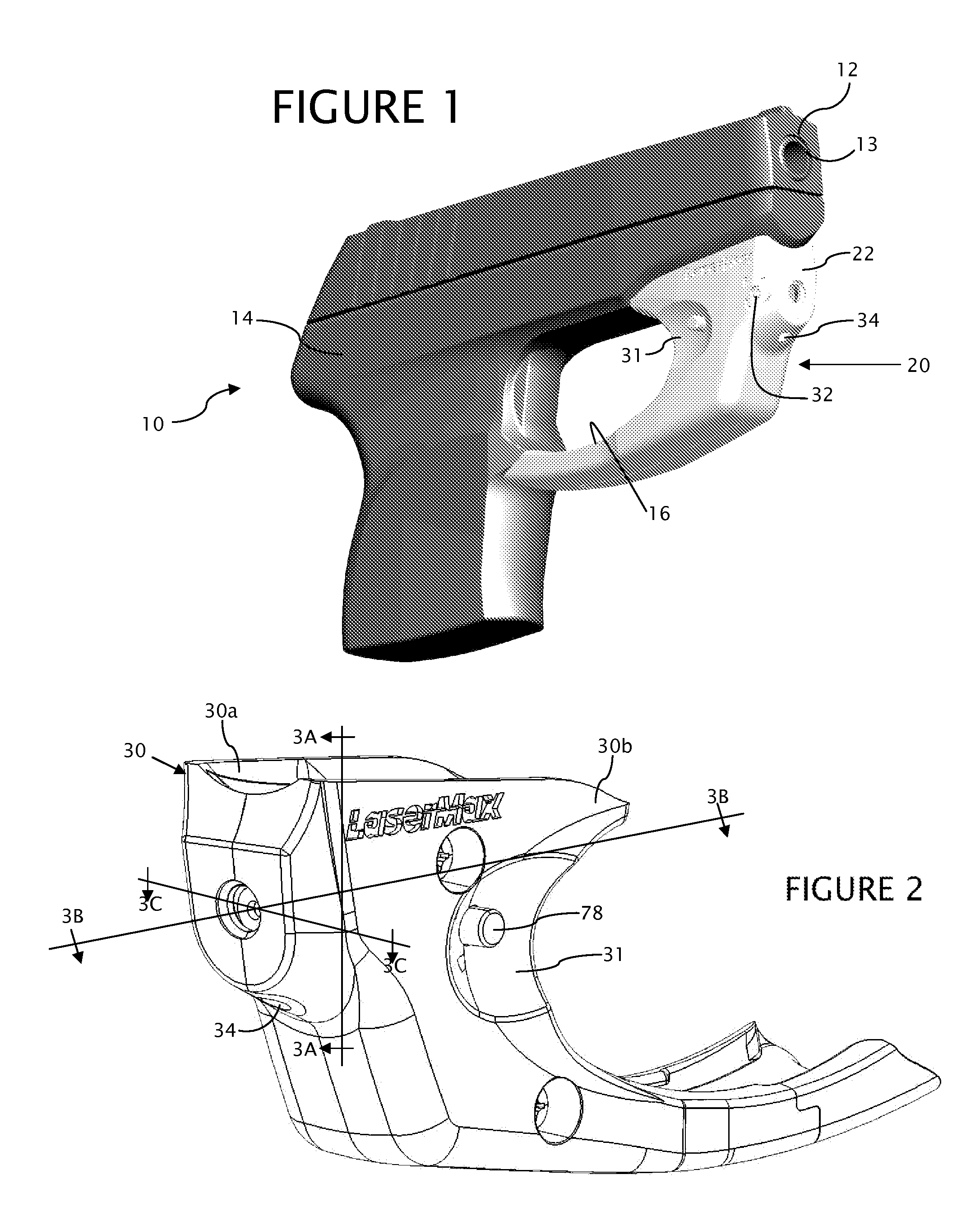 Firearm laser sight alignment assembly