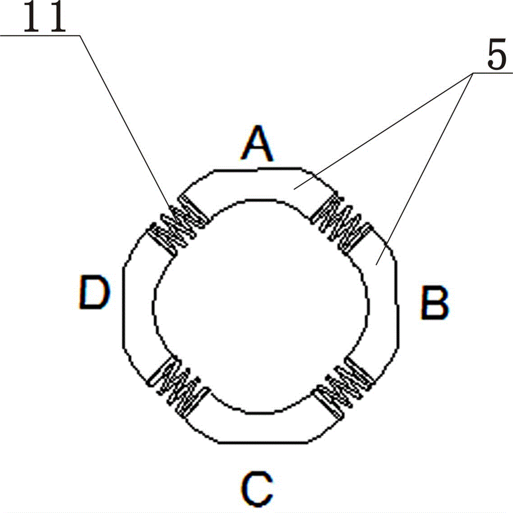 A visual monitoring device for root rock breaking mechanism