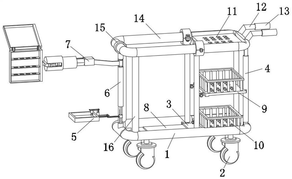 Medical bracket equipment with adjusting mechanism for nursing