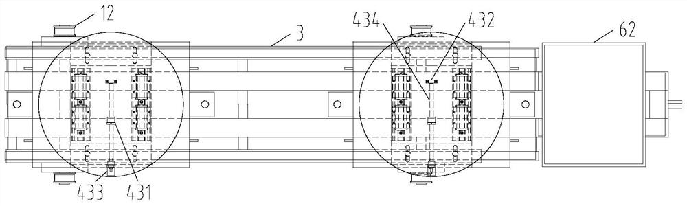 Three-dimensional movable type rolling mill oil cylinder disassembling and assembling platform