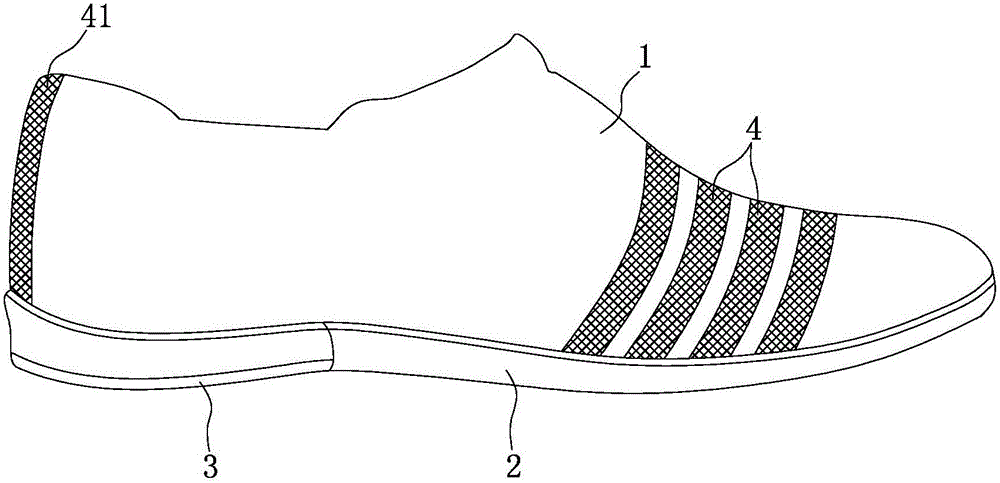 Air-permeable leather shoes