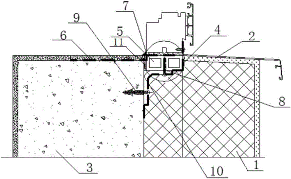 Passive window with auxiliary frame and installation method thereof