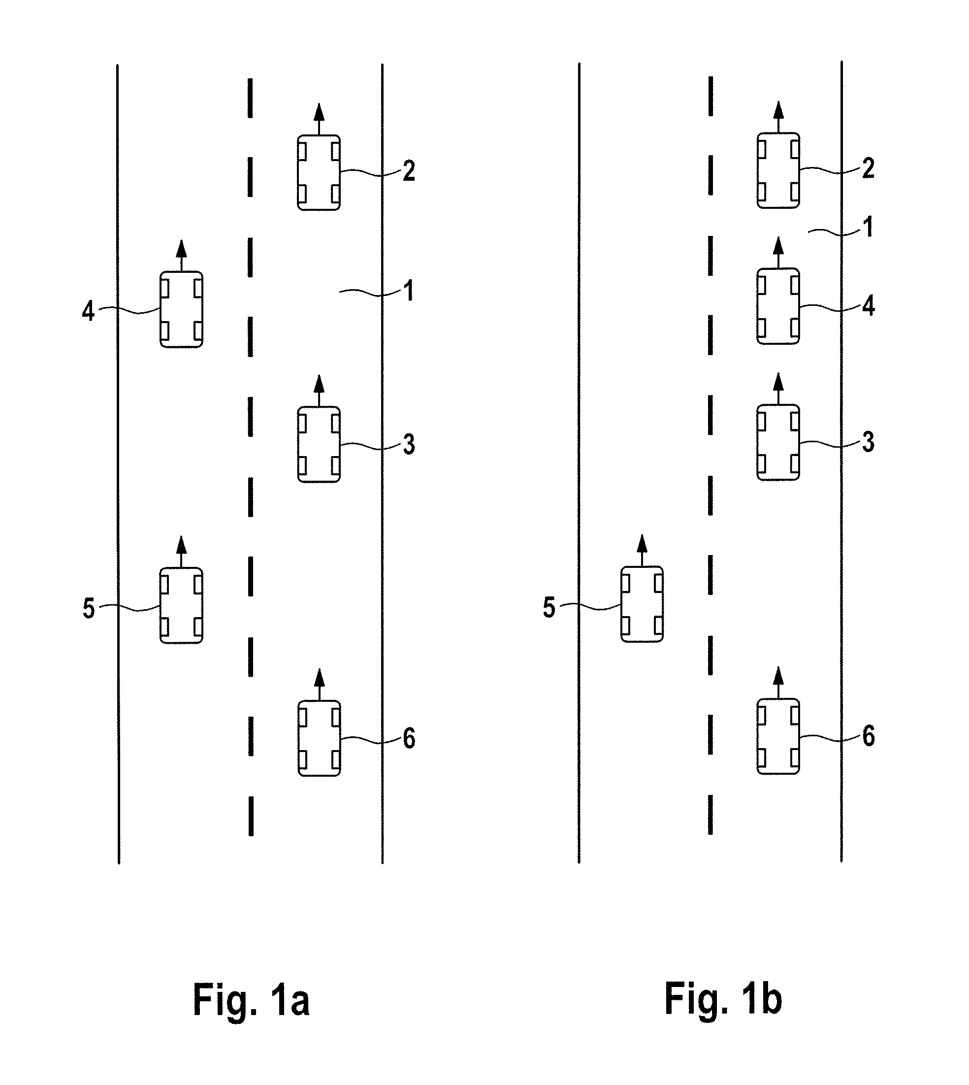 Method and system for autonomous tracking of a following vehicle in the lane of a leading vehicle