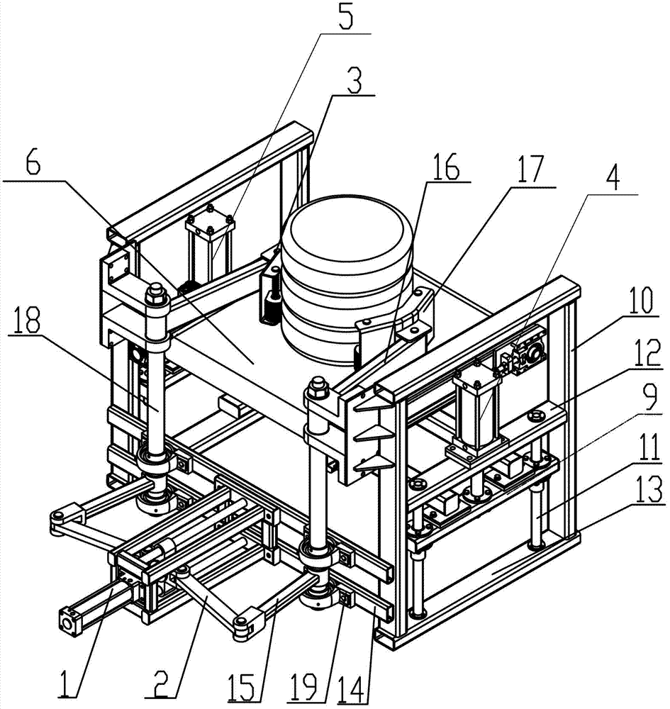 Tire dismantling and stacking dual purpose machine