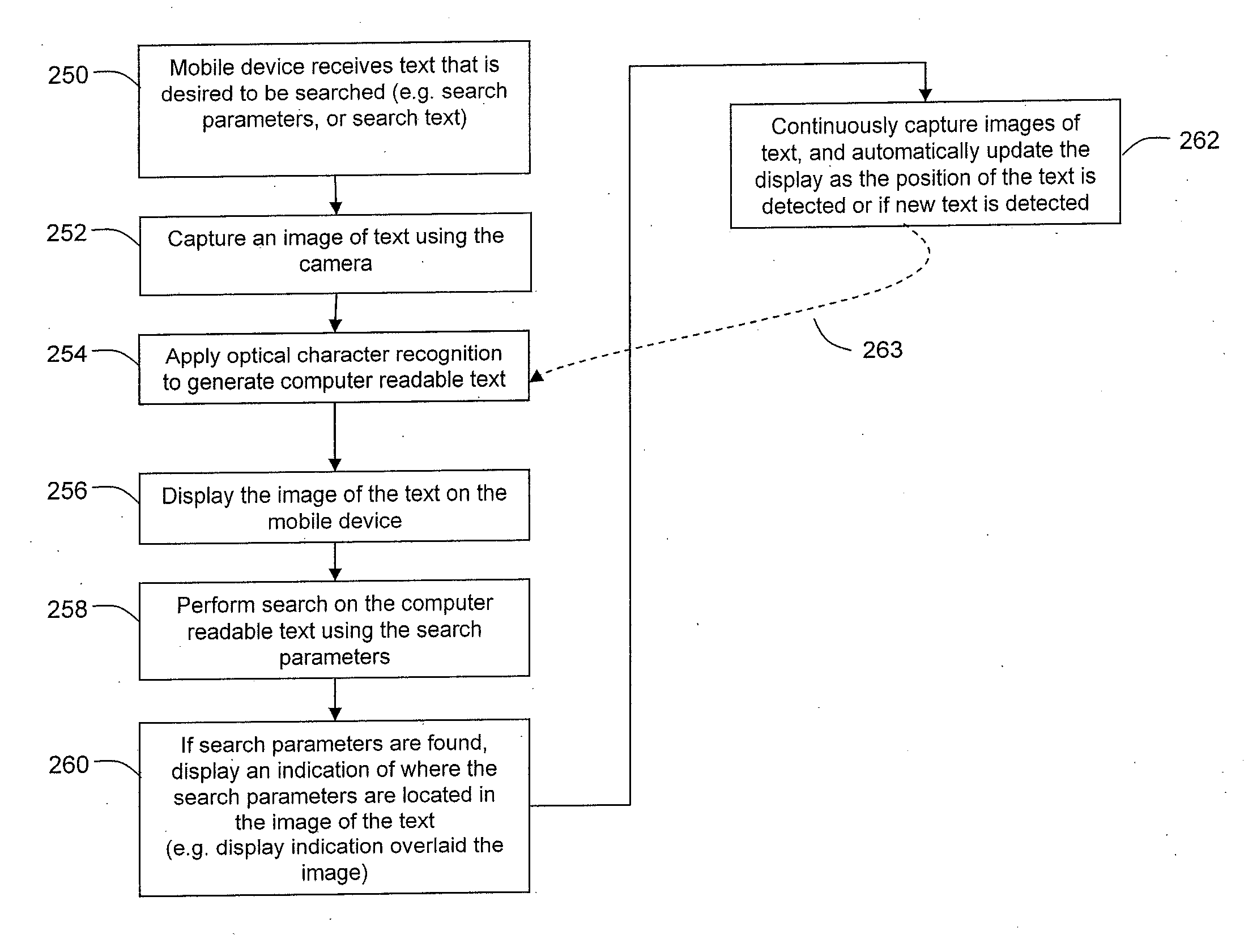 System and Method for Searching for Text and Displaying Found Text in Augmented Reality