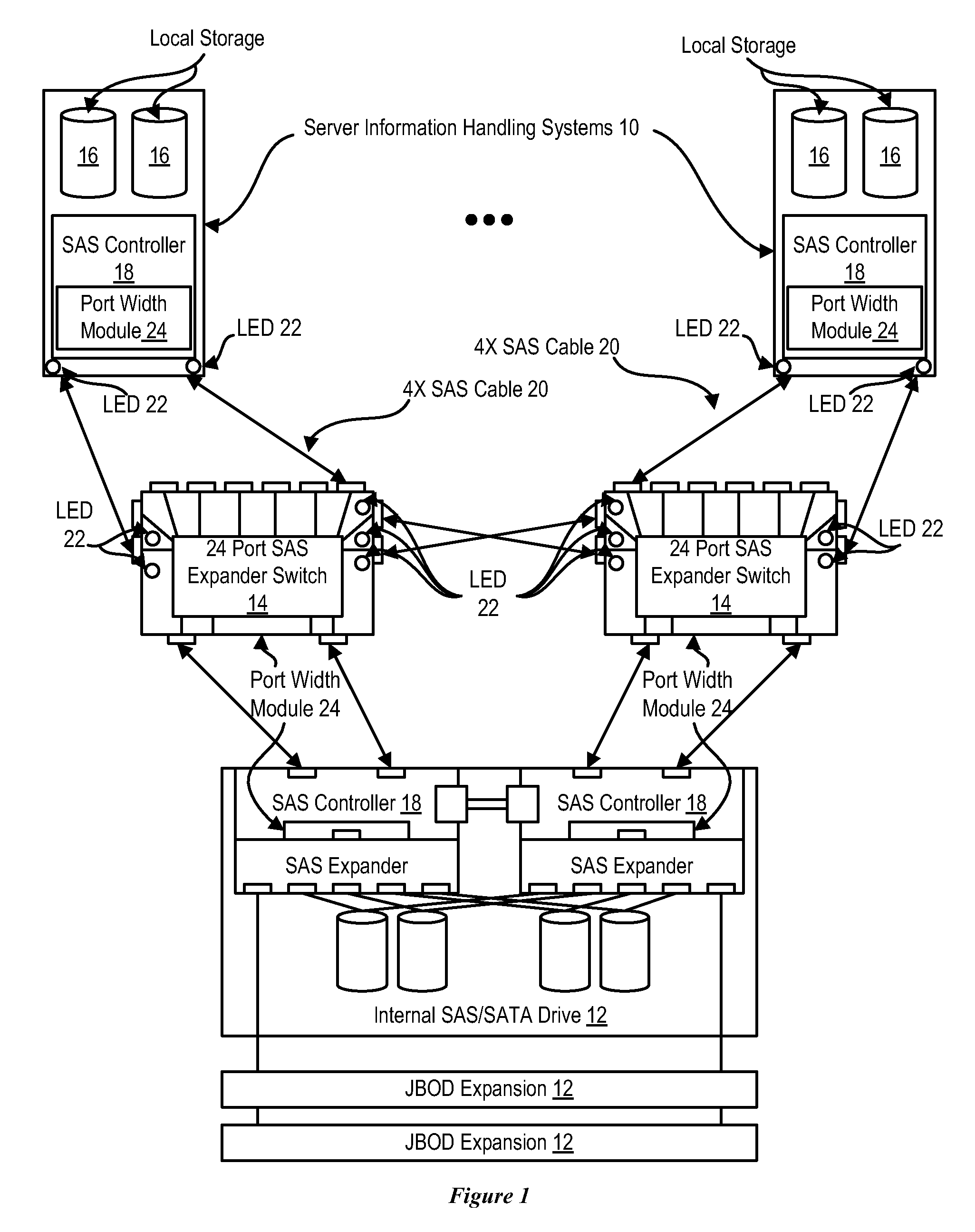 System and Method for Monitoring Information Handling System Interfaces Through Cables Having Plural Links