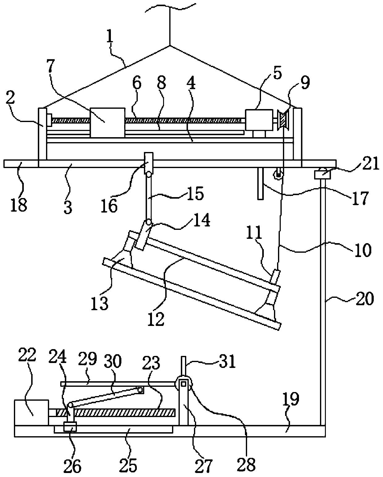 Hoisting device for mounting solar photovoltaic panel