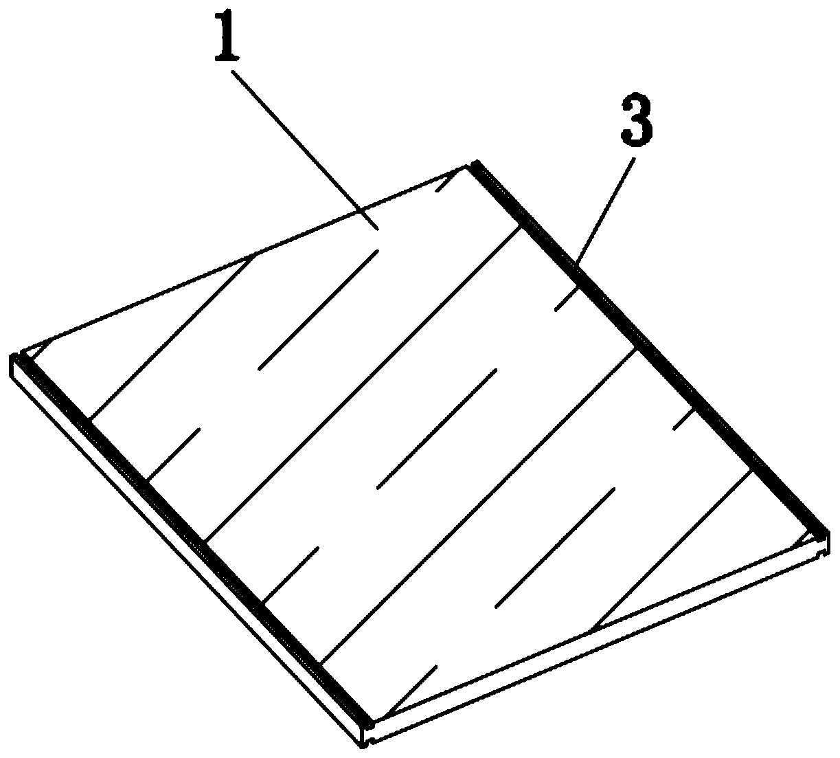 Refrigerator glass partition plate prepared from waste glass and method