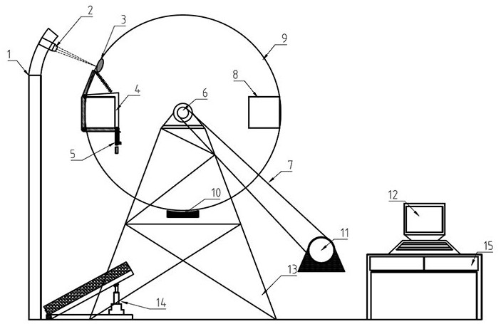 A high-speed rockfall collision and fragmentation laboratory test device