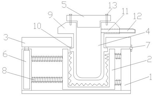 Casting smelting furnace improved structure facilitating automatic pouring