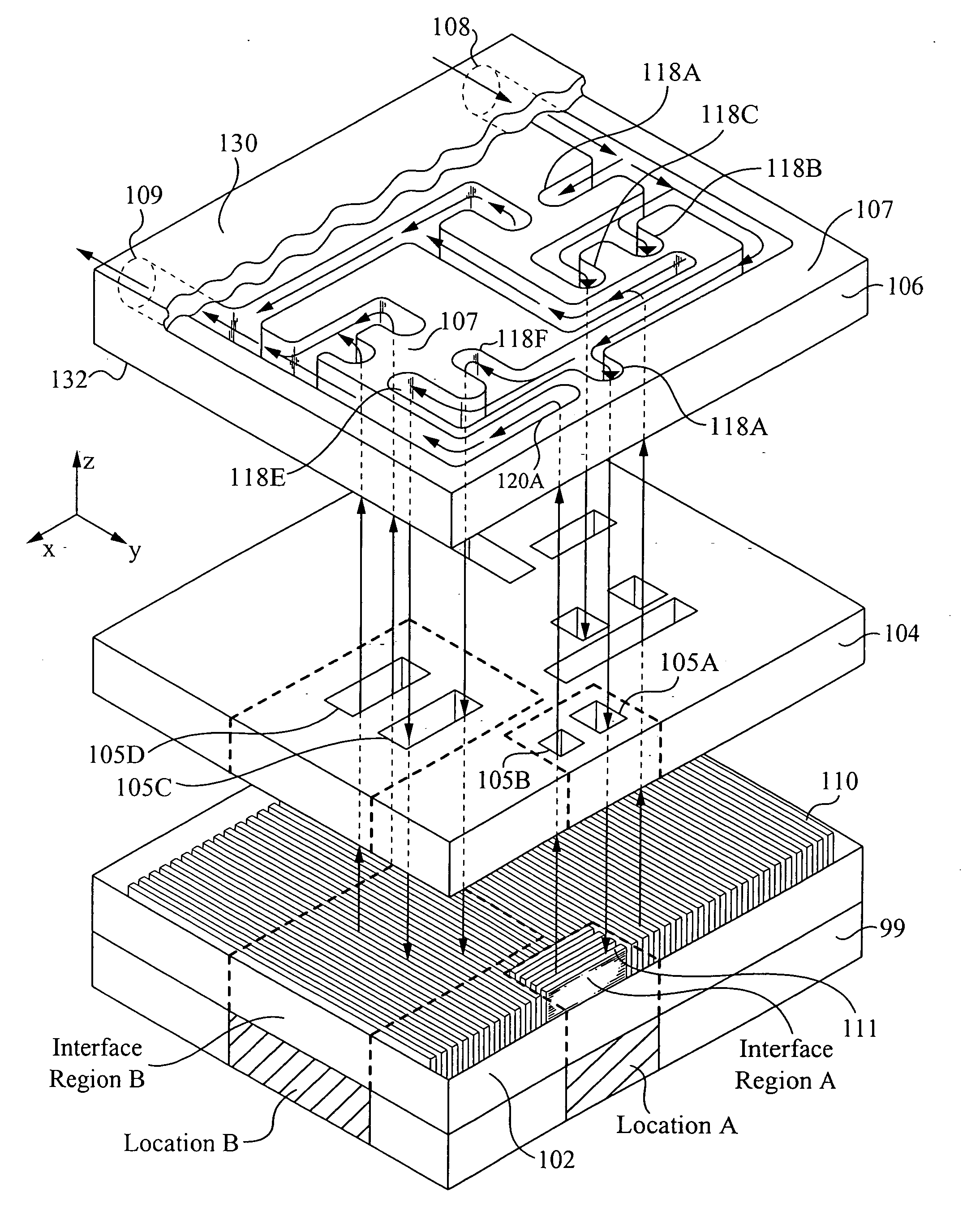 Fabrication of high surface to volume ratio structures and their integration in microheat exchangers for liquid cooling systems