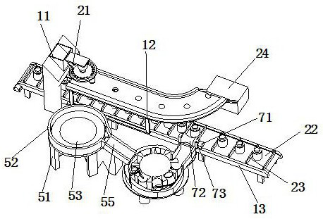 Two-way feeding device for chelated calcium