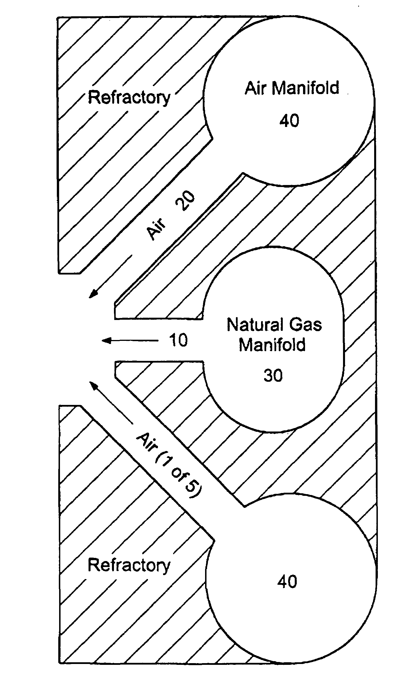 Air-fuel injection system for stable combustion