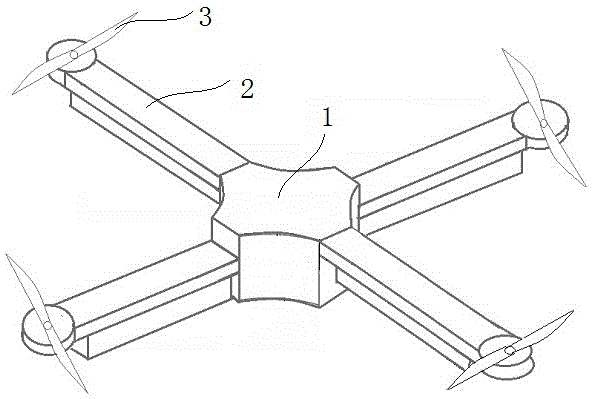 Inverse compensation stable-attitude quadrotor unmanned aerial vehicle