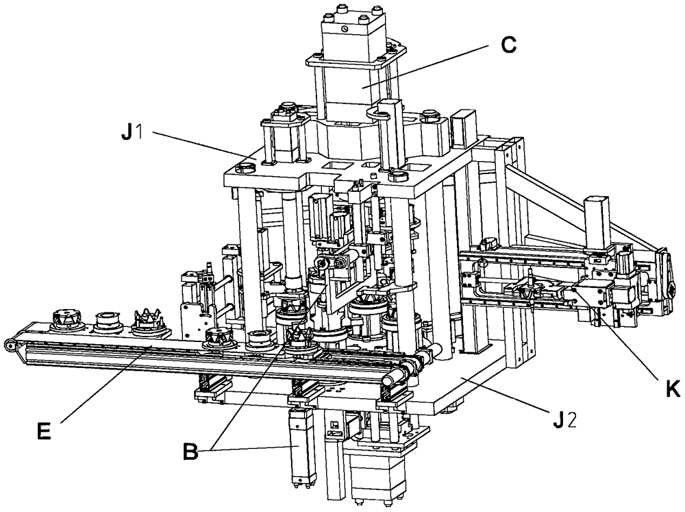 Automobile generator rotor assembly device