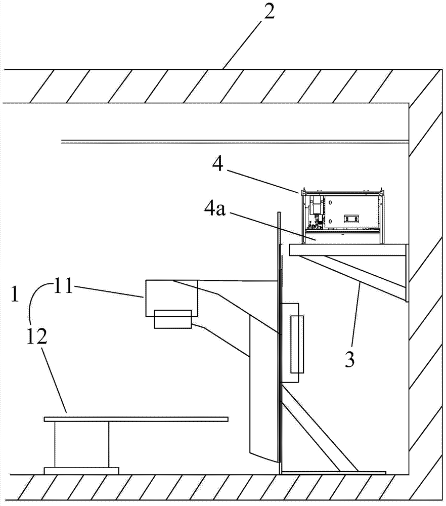 Indoor unit of water cooling system for medical accelerator