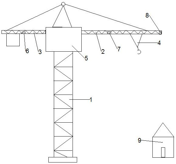 Tower crane equipment visual simulation system based on Building Information Modeling (BIM) technology