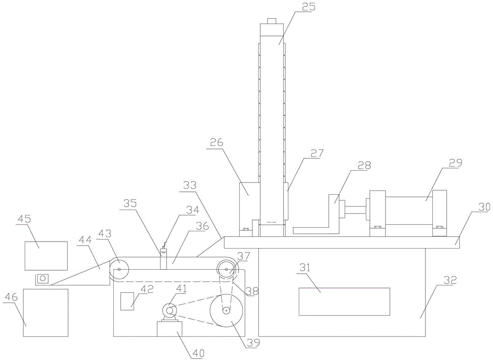 An automatic detection device for the roundness of the inner ring of a bearing and its application method