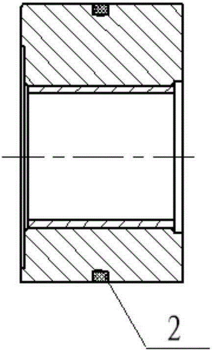 High-pressure gear pump bearing with sealing structure