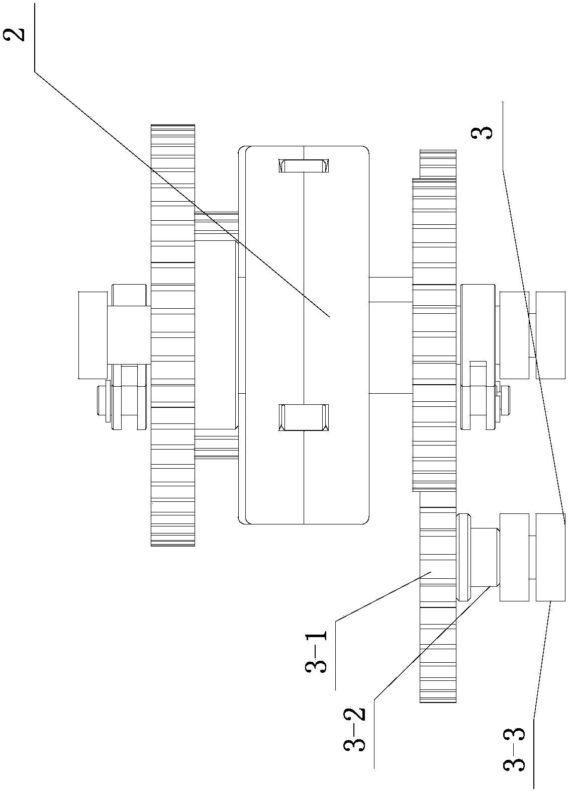 Double-input and multiple-output synergy device based on differential planetary gear