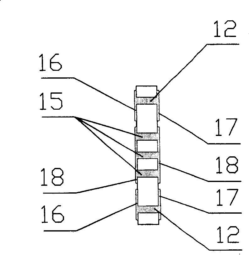 LED light source packaging structure for low-temperature coburning ceramic by thermoelectric separating design