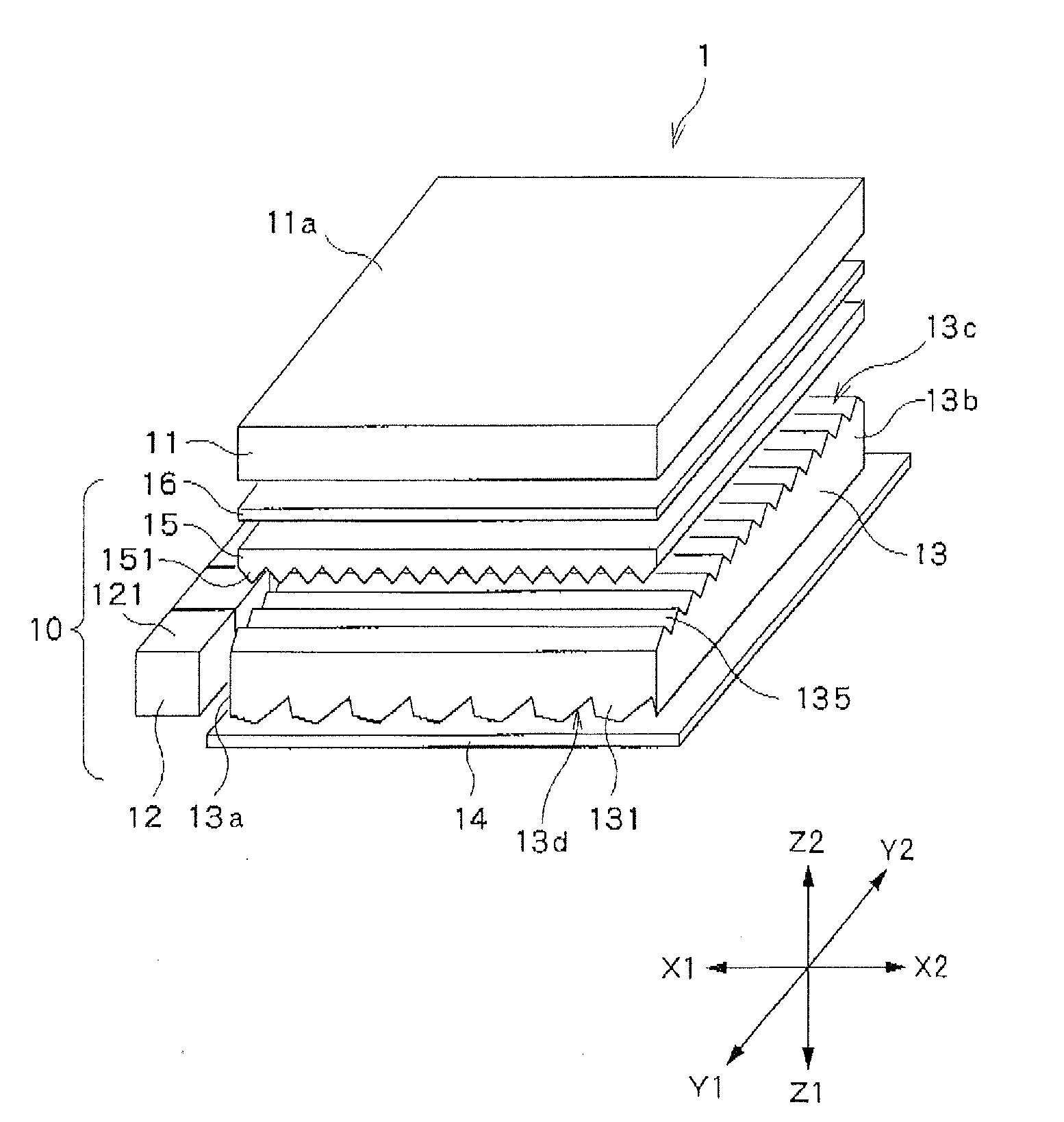Light guide plate, surface source device and transmission-type display device