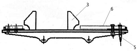 Installation method of tire crane saddle beam jacking support flange plate