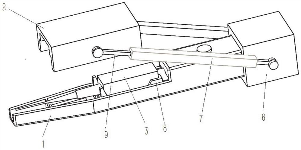 Needle insertion device for floating needle