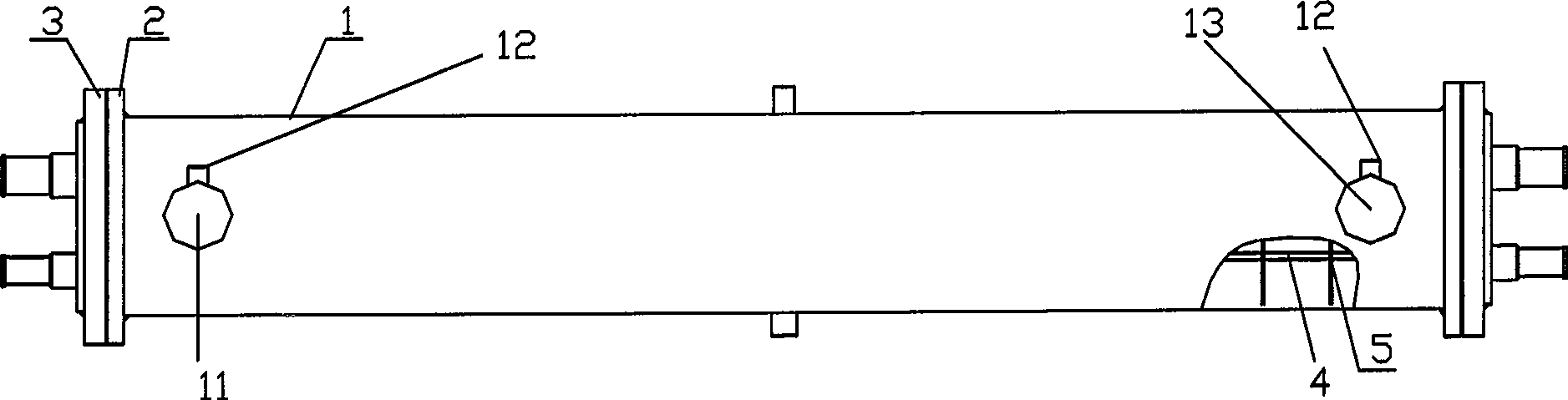 Heat exchange method of pipe shell type heat-exchanger and heat exchanger thereof