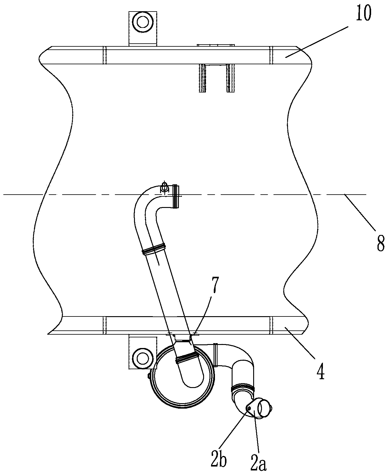 Engine air intake system suitable for minibus