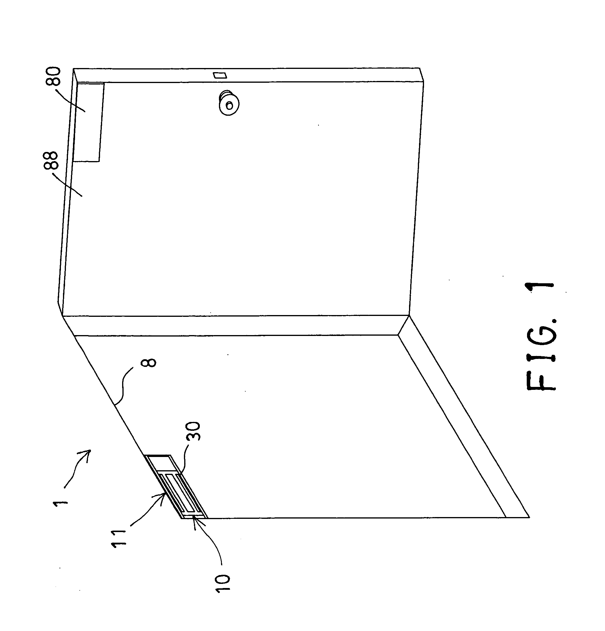 Electrical lock device mounting structure