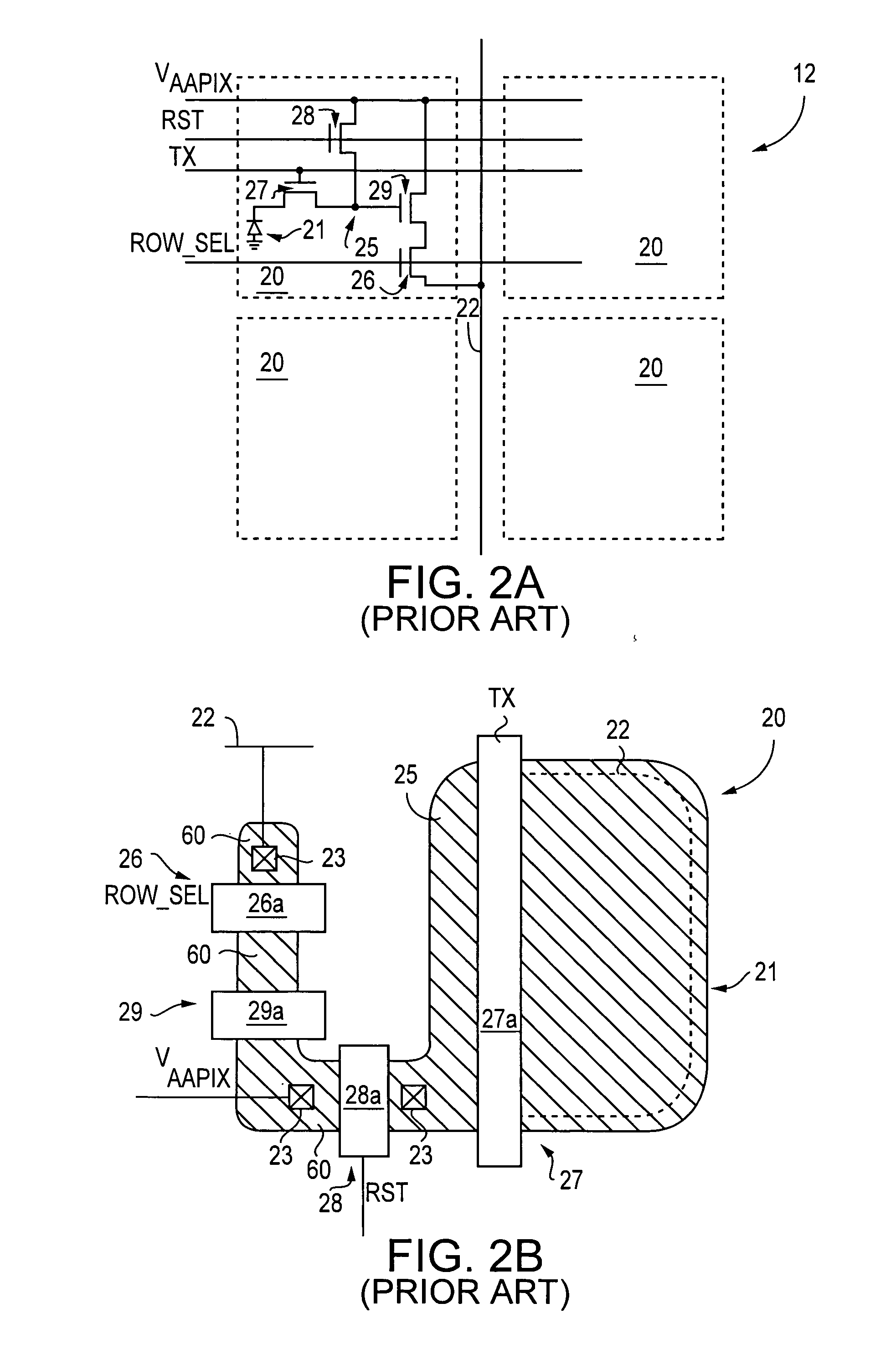 Method and apparatus for shielding correction pixels from spurious charges in an imager