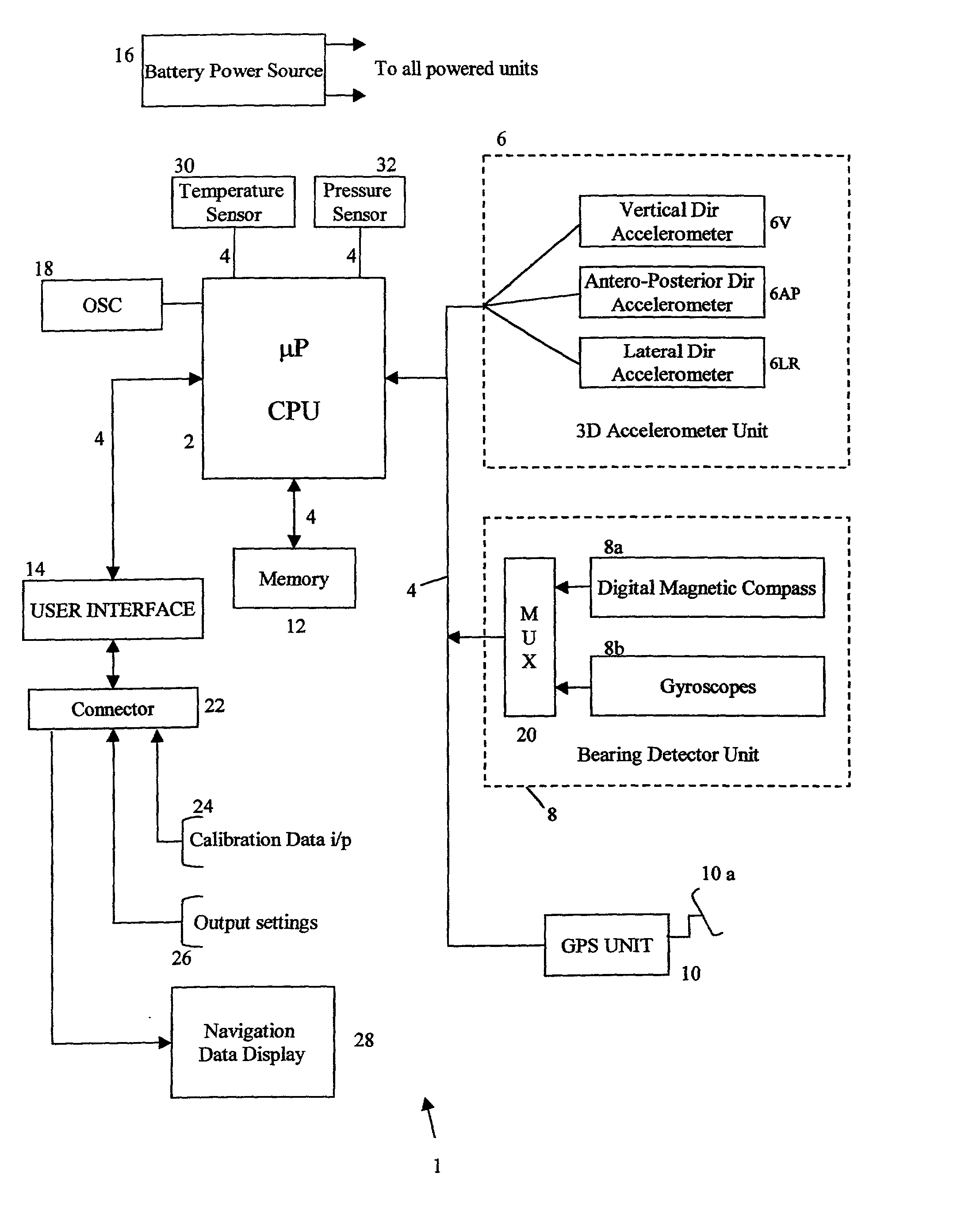 Pedestrian navigation method and apparatus operative in a dead reckoning mode