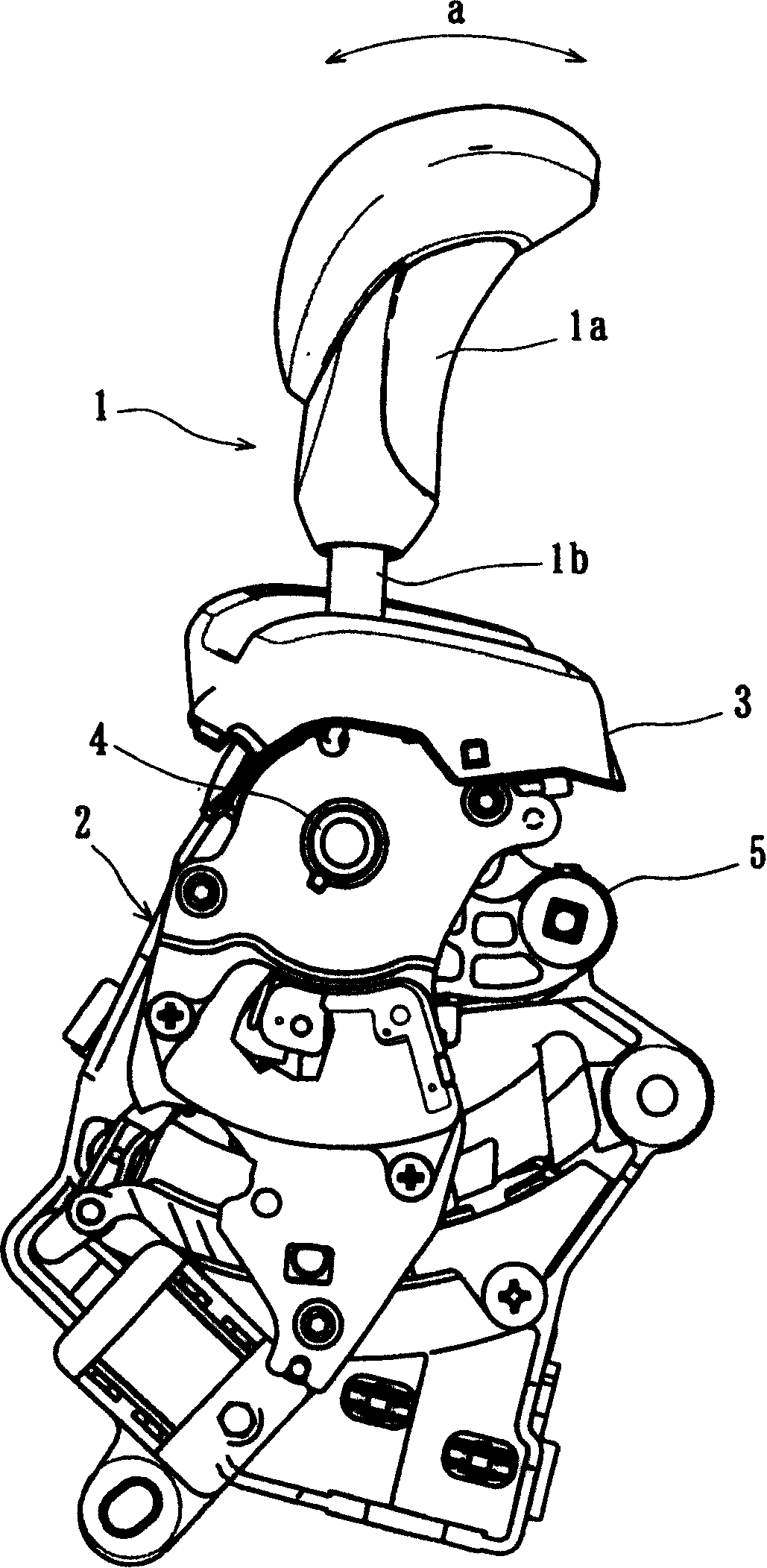 Automatic gear shifting mechanism for vehicle