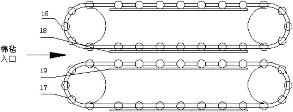 Novel mineral wool solidification device