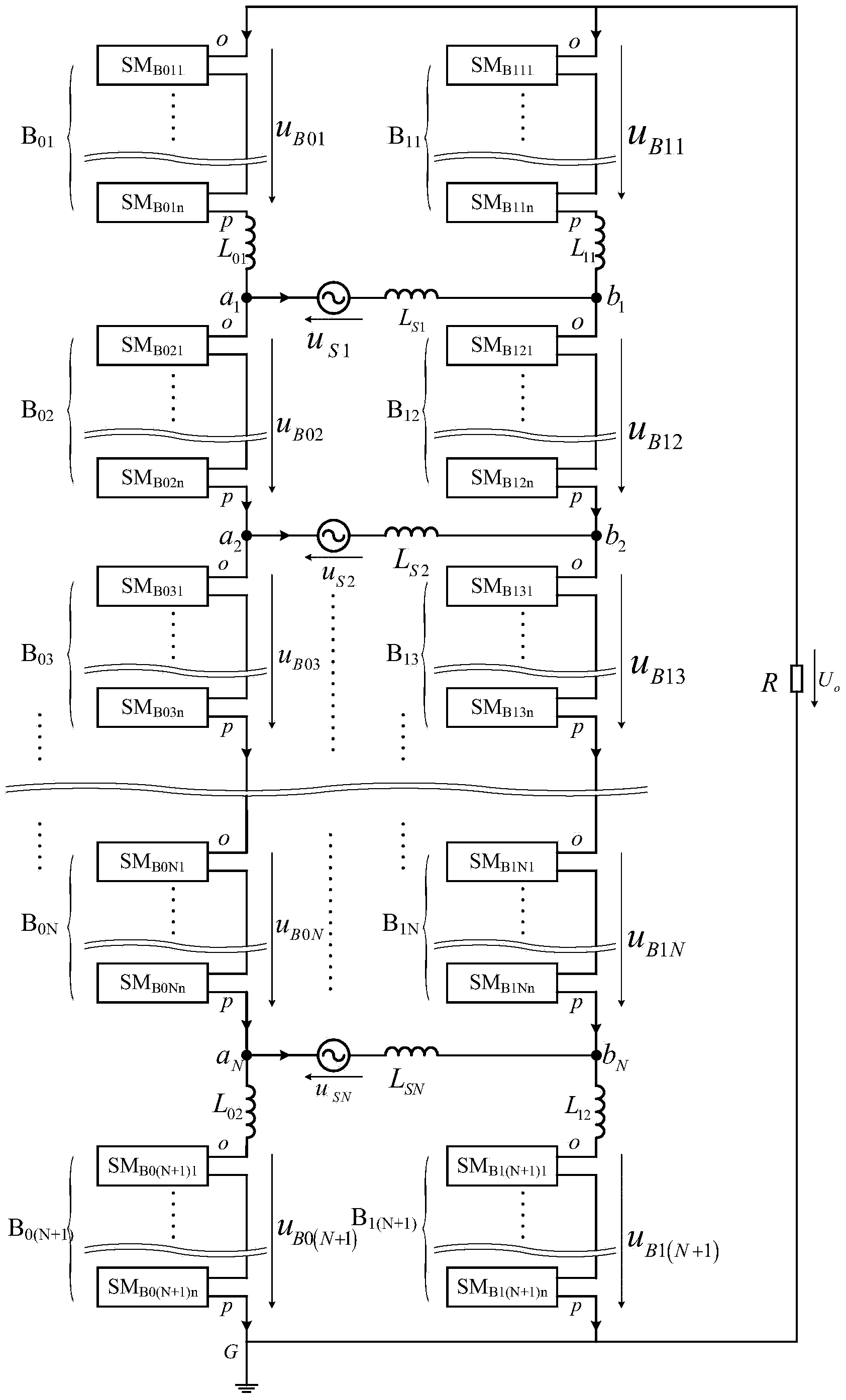 N input single-phase 2N+2 switching group MMC rectifier and control method thereof
