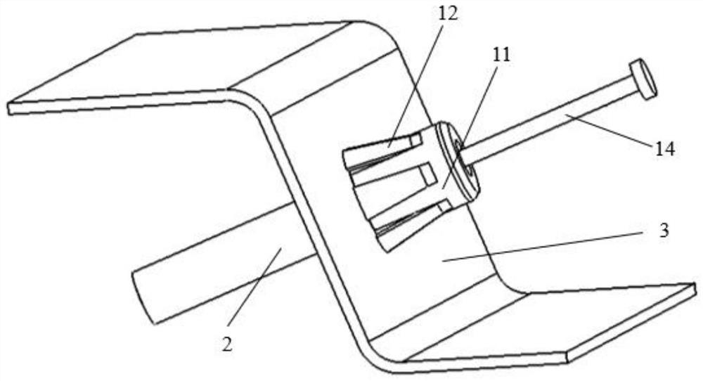 Self-fixed type parking inhaul cable and vehicle