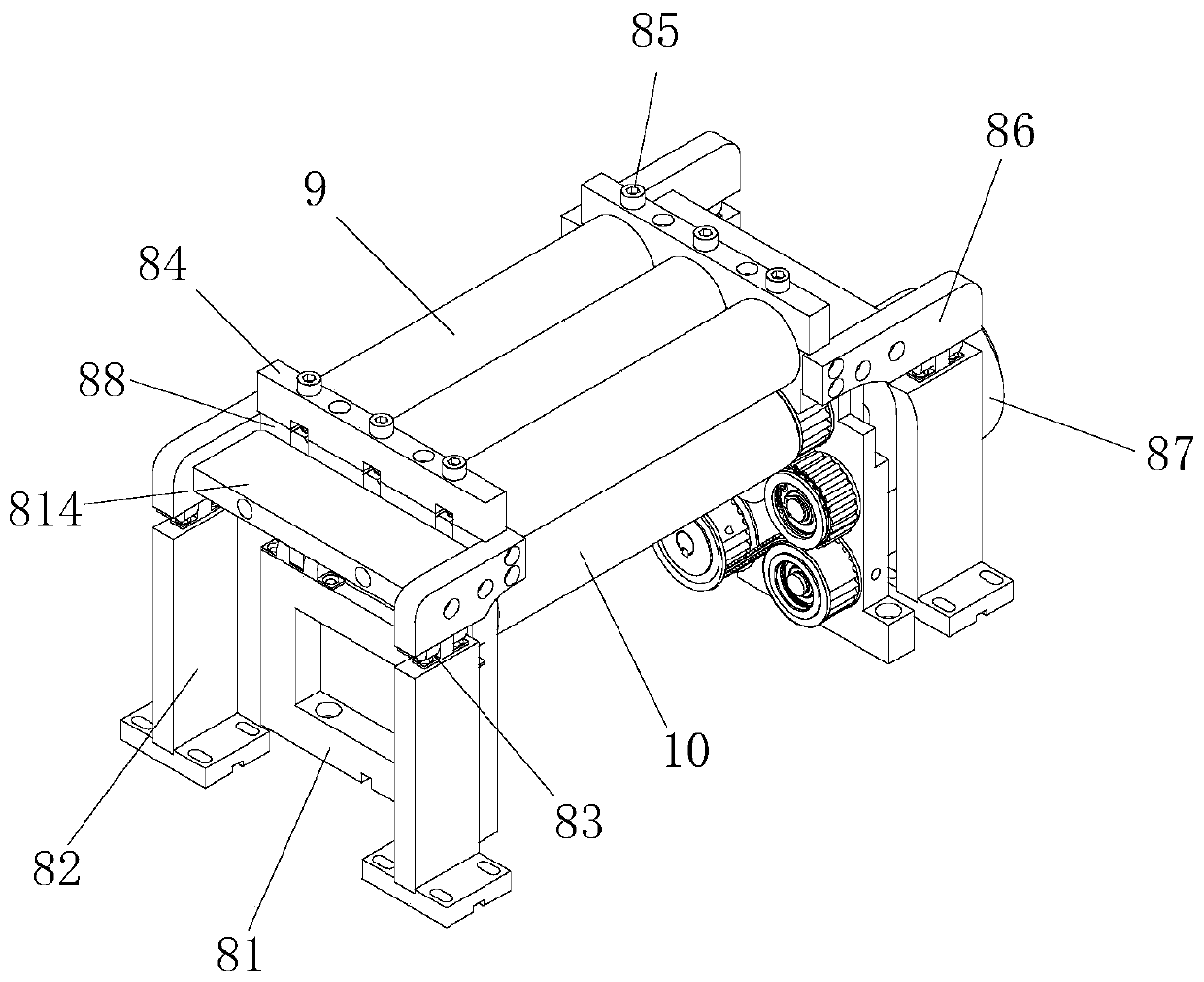 Aluminum plate dust removal device convenient to disassemble and assemble and implementation method thereof
