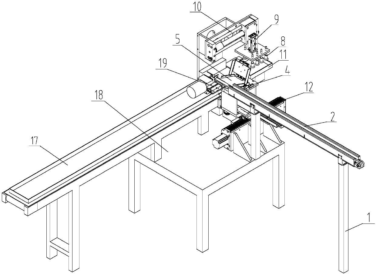 Full-automatic material management and packaging device of shaft-like workpiece