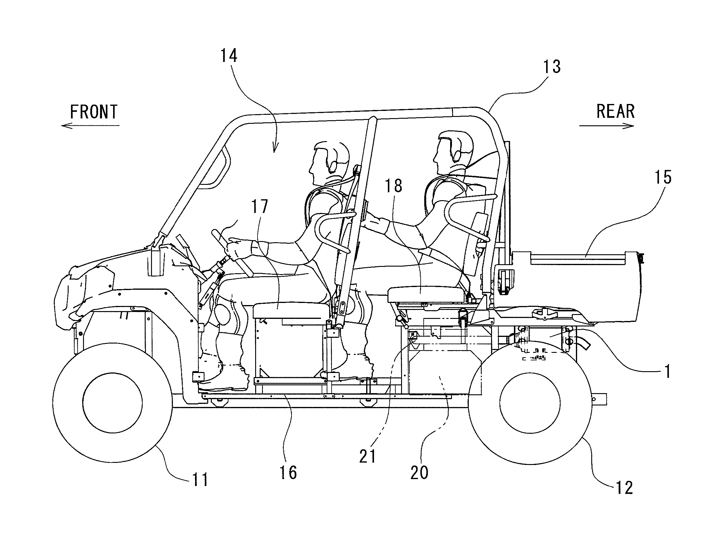 Exhaust muffler for vehicle