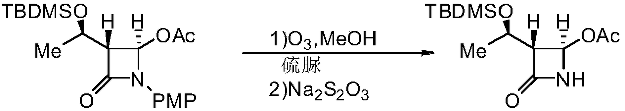A synthesis process and device for (3r,4r)-4-acetoxy-3-[(r)-1-tert-butyldimethylsiloxyethyl]-2-azetidinone