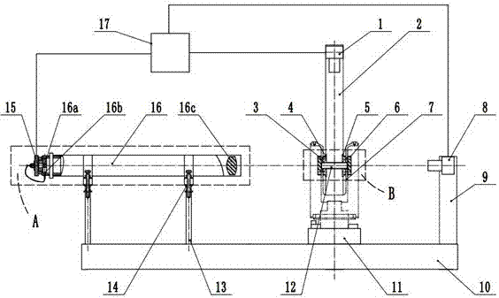 Device and method for image detection of total station bracket accuracy