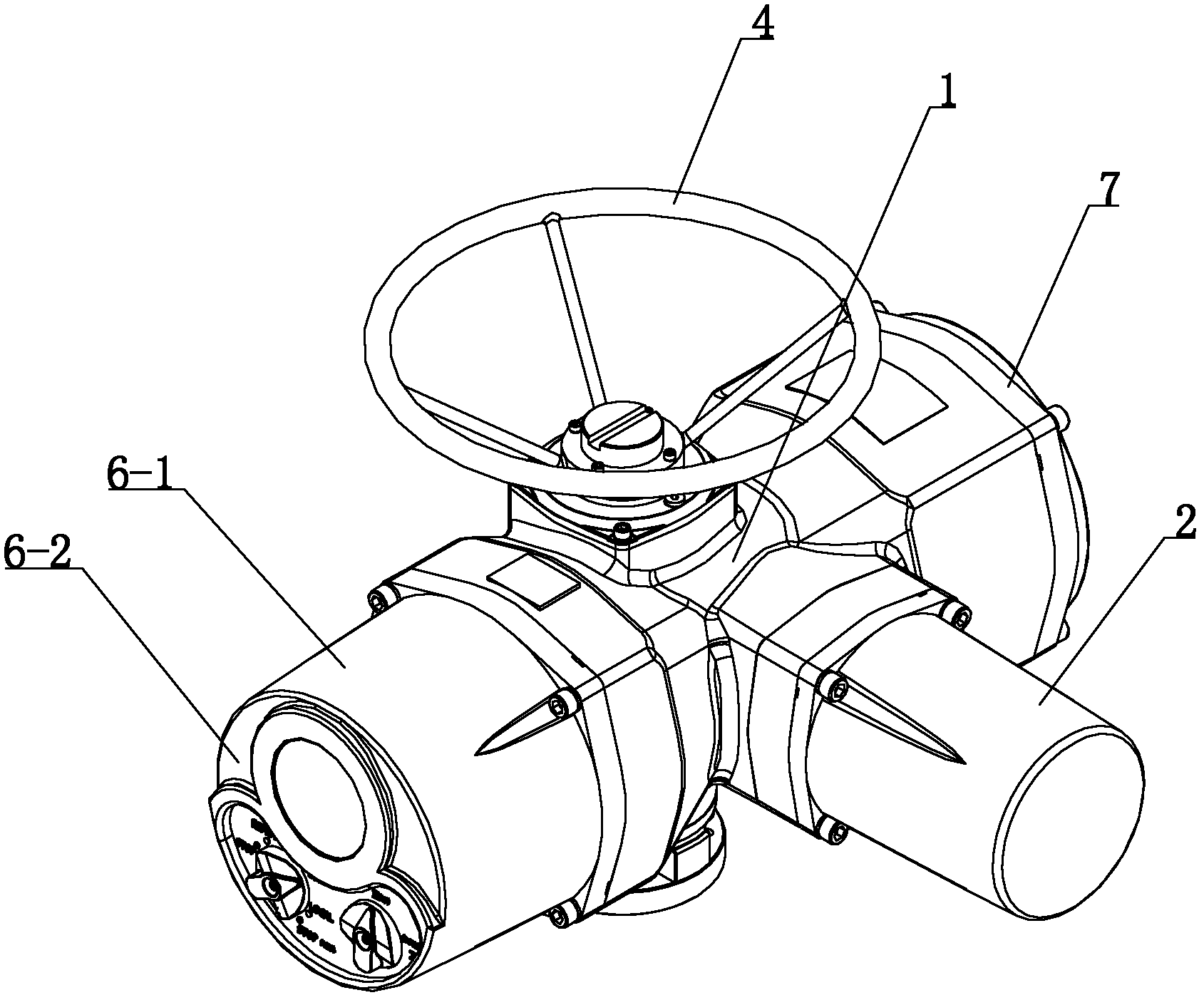 Multi-rotation type versatile electric actuating mechanism