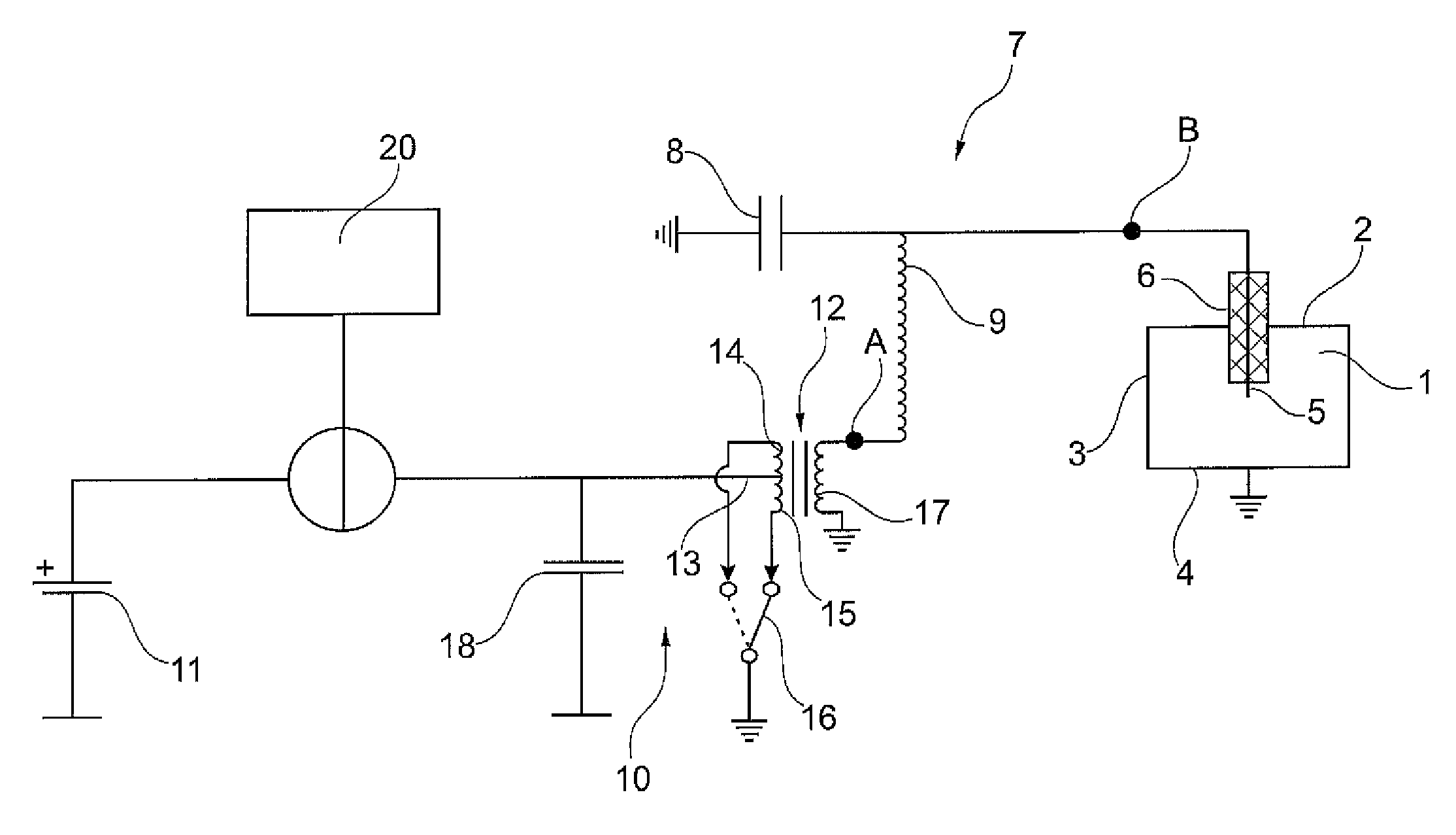 Ignition system and method for igniting fuel in a vehicle engine by means of a corona discharger