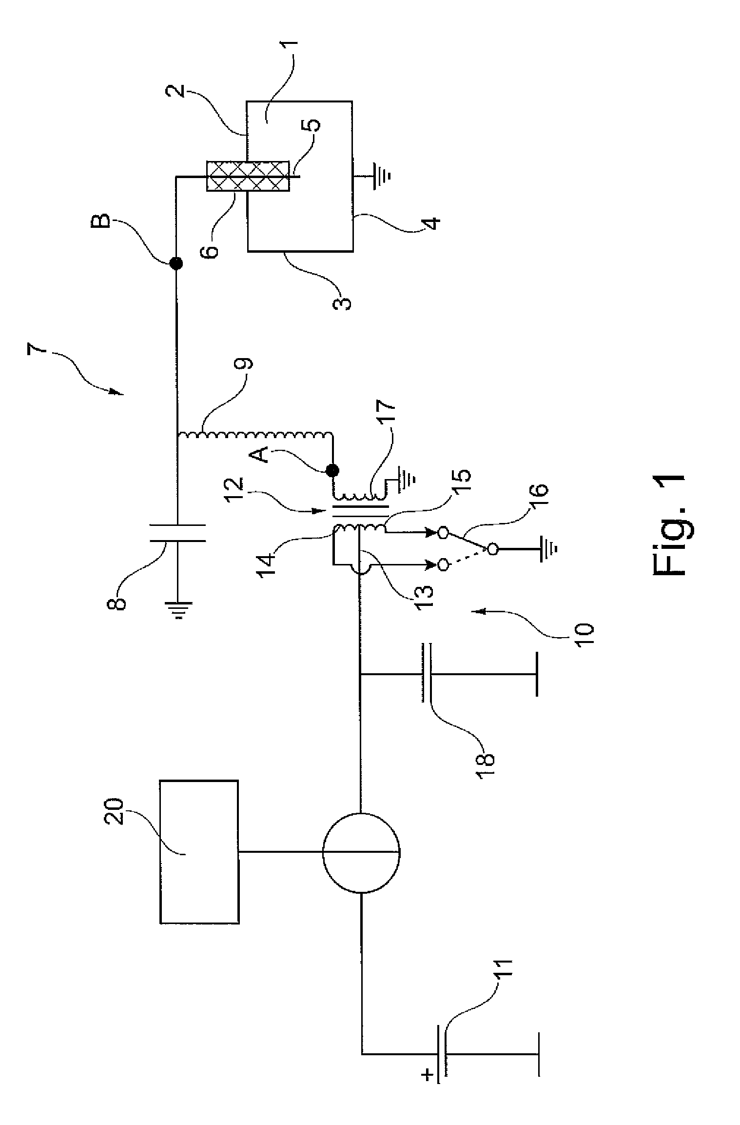 Ignition system and method for igniting fuel in a vehicle engine by means of a corona discharger