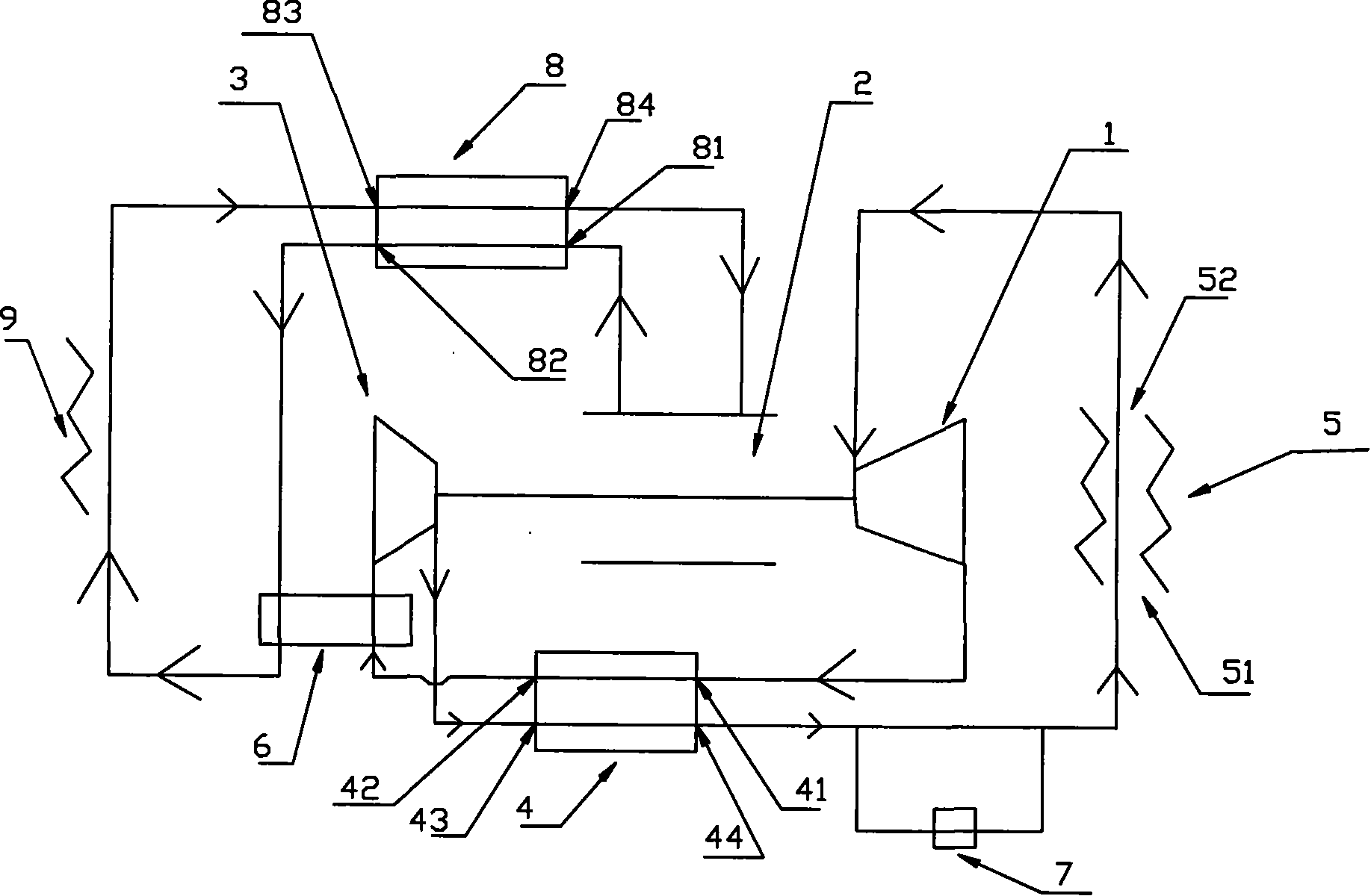 Closed brayton cycle excess heat generating system and method for using same for excess heat power generation